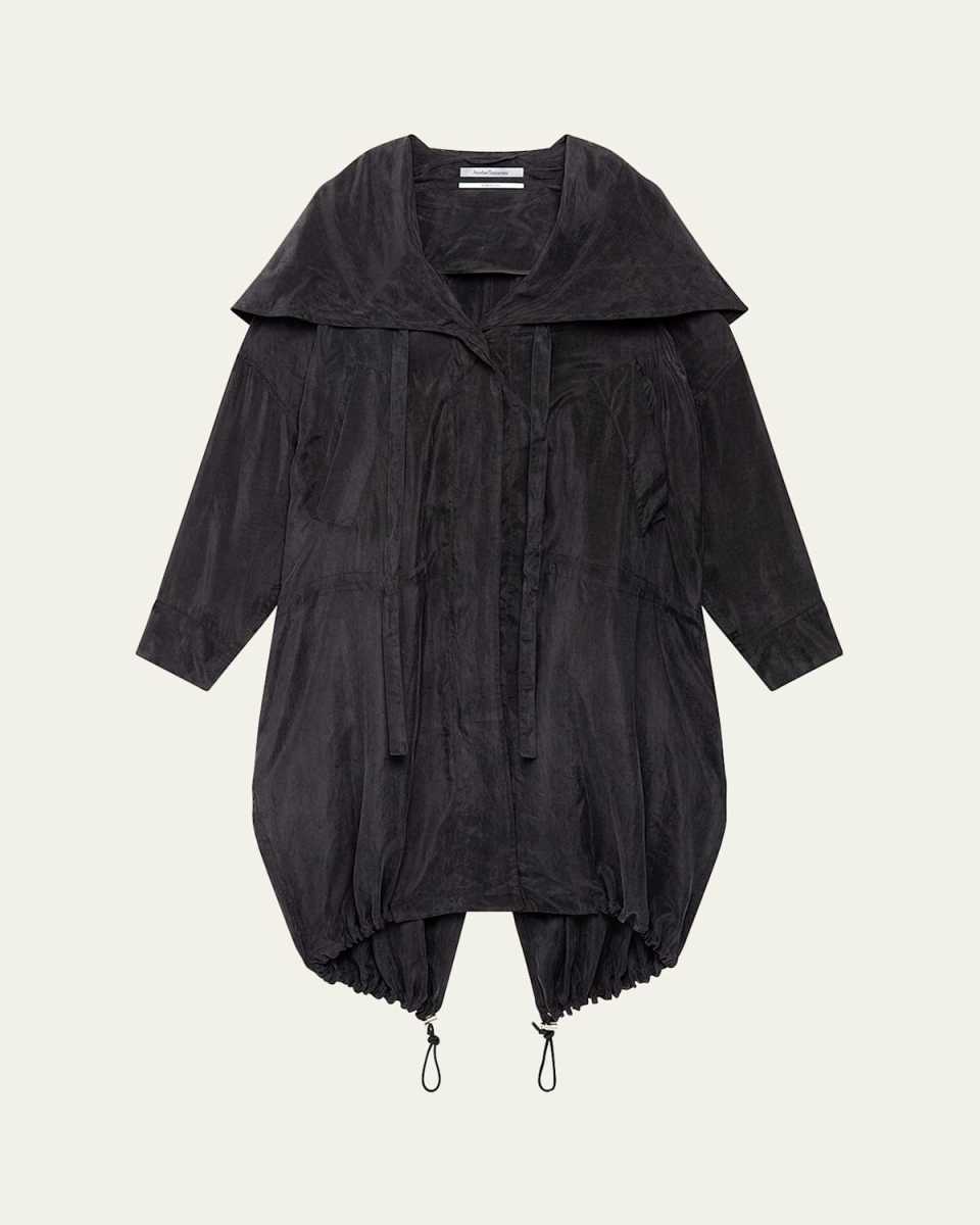 Oversized Drawcord Hooded Park